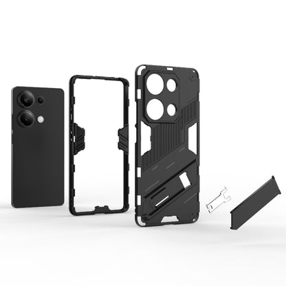 For Xiaomi Redmi Note 13 Pro 4G Global Punk Armor 2 in 1 PC + TPU Phone Case with Holder(Green) - Note 13 Pro Cases by buy2fix | Online Shopping UK | buy2fix