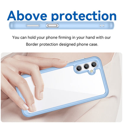 For Samsung Galaxy Jump 3 Colorful Series Acrylic Hybrid TPU Phone Case(Blue) - Galaxy Phone Cases by buy2fix | Online Shopping UK | buy2fix