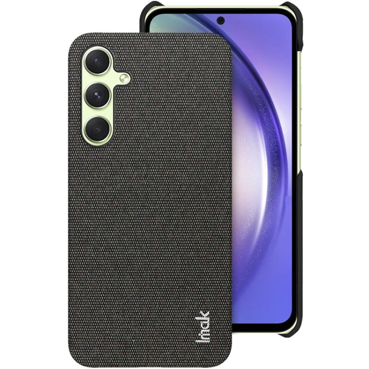 For Samsung Galaxy A35 5G imak Ruiyi Series Cloth Texture PU + PC Phone Case(Black) - Galaxy Phone Cases by imak | Online Shopping UK | buy2fix