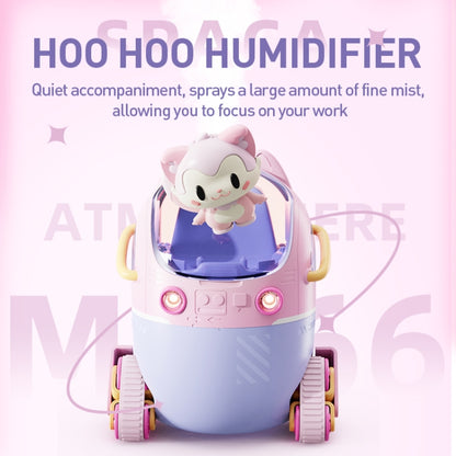 MJ066 220ML Portable Desktop Cute Cartoon Tank Car Air Humidifier with LED Lights, Model:Rechargeable(Pink) - Air Purifiers & Accessories by buy2fix | Online Shopping UK | buy2fix