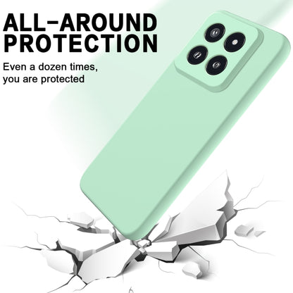For Xiaomi 14 Pro Solid Color Liquid Silicone Dropproof Full Coverage Phone Case(Green) - 14 Pro Cases by buy2fix | Online Shopping UK | buy2fix