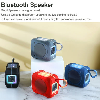 T&G TG661 Colorful LED Portable Outdoor Wireless Bluetooth Speaker(Black) - Desktop Speaker by T&G | Online Shopping UK | buy2fix