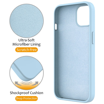 For iPhone 11 MagSafe Magnetic Liquid Silicone Phone Case with Ring Holder(Sky Blue) - iPhone 11 Cases by buy2fix | Online Shopping UK | buy2fix