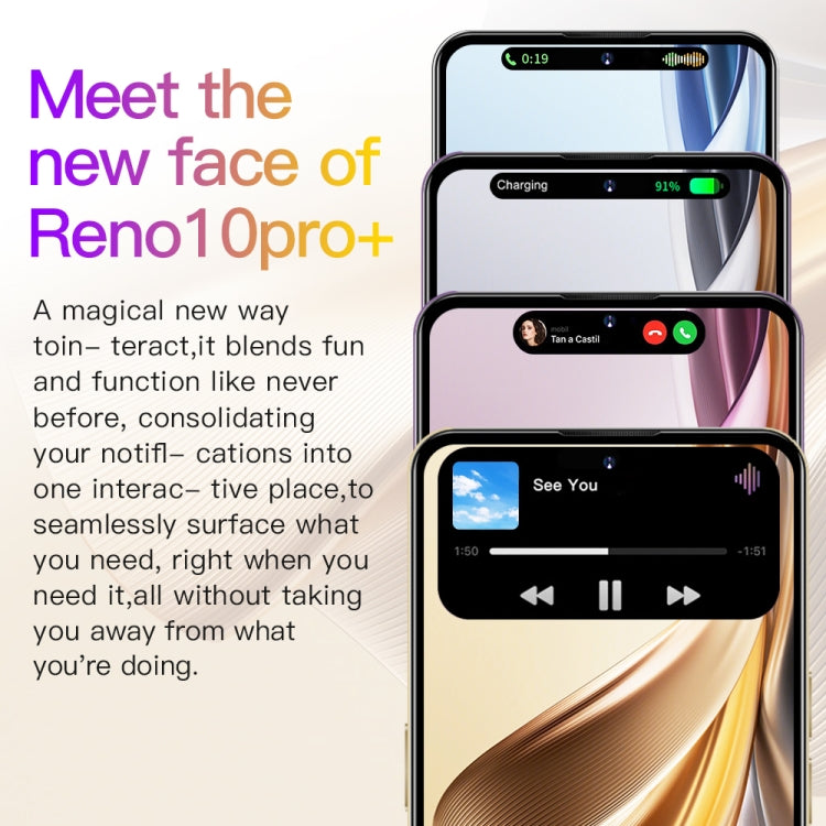 Reno10Pro+ / U22, 3GB+32GB, 6.53 inch Screen, Face Identification, Android 8.1 MTK6737 Quad Core, Network: 4G, OTG, Dual SIM(Yellow) -  by buy2fix | Online Shopping UK | buy2fix