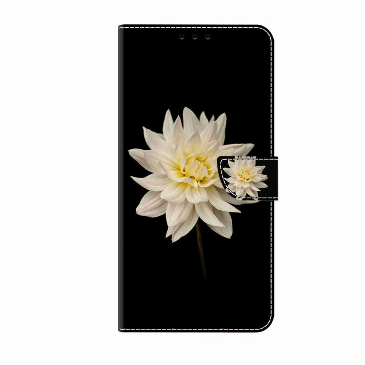 For Samsung Galaxy S24+ 5G Crystal 3D Shockproof Protective Leather Phone Case(White Flower) - Galaxy S24+ 5G Cases by buy2fix | Online Shopping UK | buy2fix