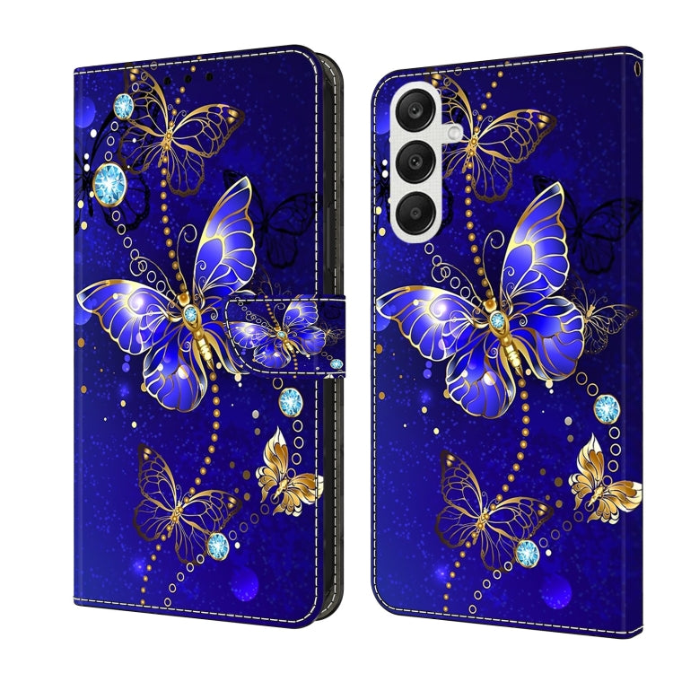 For Samsung Galaxy A55 5G Crystal 3D Shockproof Protective Leather Phone Case(Diamond Butterfly) - Galaxy Phone Cases by buy2fix | Online Shopping UK | buy2fix