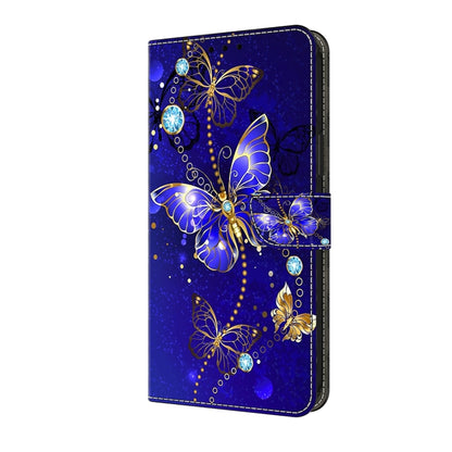 For Samsung Galaxy A55 5G Crystal 3D Shockproof Protective Leather Phone Case(Diamond Butterfly) - Galaxy Phone Cases by buy2fix | Online Shopping UK | buy2fix