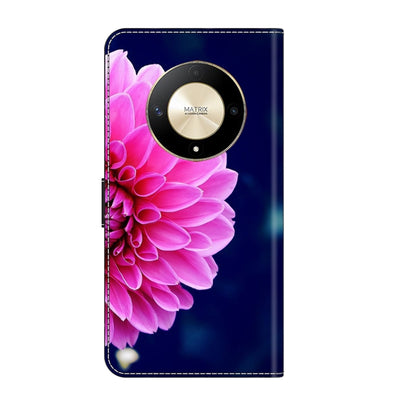 For Honor Magic6 Lite Crystal 3D Shockproof Protective Leather Phone Case(Pink Petals) - Honor Cases by buy2fix | Online Shopping UK | buy2fix