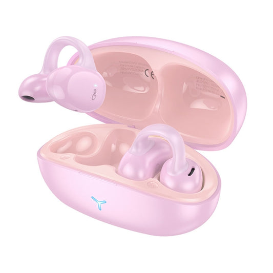 hoco EW57 Ear Clip True Wireless TWS Bluetooth Earphone(Pink) - TWS Earphone by hoco | Online Shopping UK | buy2fix