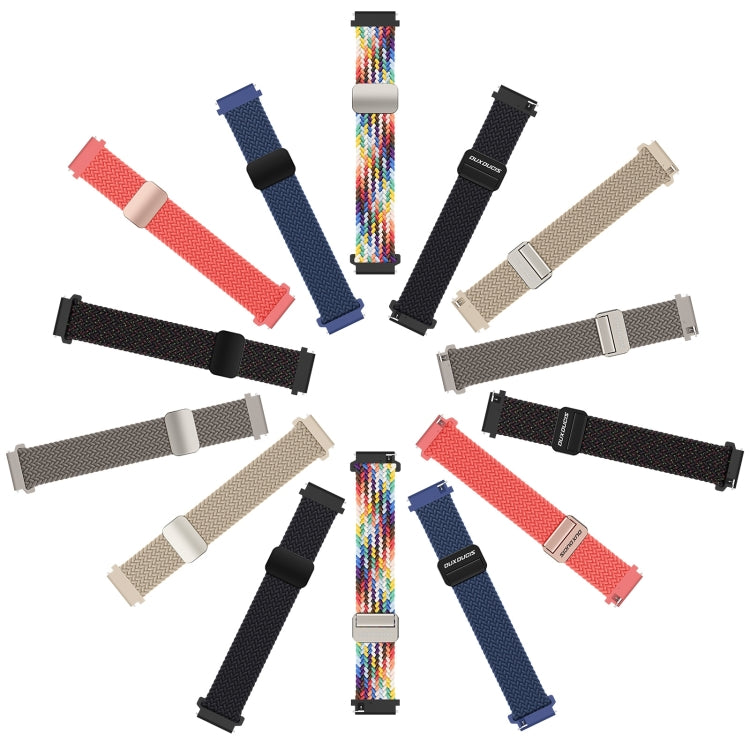 DUX DUCIS Mixture Pro Series Magnetic Buckle Nylon Braid Watch Band, Size:20mm(Storm Blue) - 20mm Bands by DUX DUCIS | Online Shopping UK | buy2fix