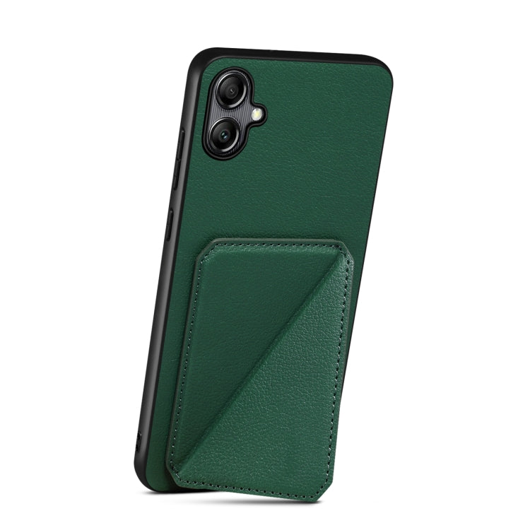 For Samsung Galaxy S24 Ultra 5G Denior Imitation Calf Leather Back Phone Case with Holder(Green) - Galaxy S24 Ultra 5G Cases by Denior | Online Shopping UK | buy2fix