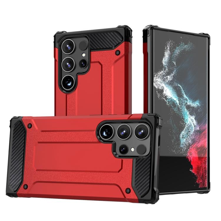 For Samsung Galaxy S25 Ultra 5G Magic Armor TPU Hybrid PC Phone Case(Red) - Galaxy S25 Ultra 5G Cases by buy2fix | Online Shopping UK | buy2fix