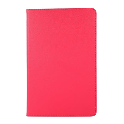 For Lenovo Tab M11 / Xiaoxin Pad 11 2024 360 Degree Rotation Litchi Texture Leather Tablet Case(Rose Red) - Lenovo by buy2fix | Online Shopping UK | buy2fix