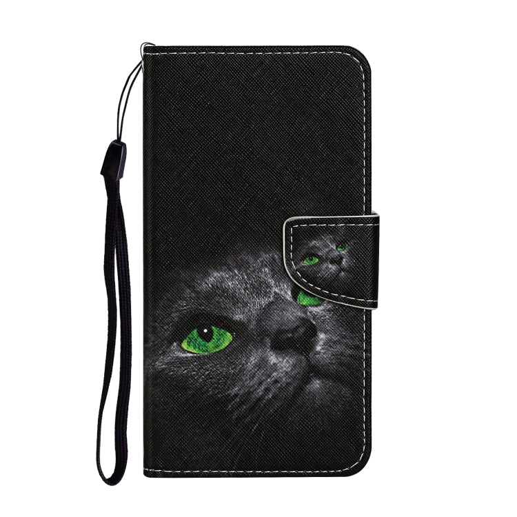 For Xiaomi Redmi Note 13 Pro 5G Colored Drawing Pattern Leather Phone Case(Black Cat) - Note 13 Pro Cases by buy2fix | Online Shopping UK | buy2fix