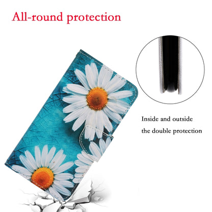 For Xiaomi Redmi Note 13 5G Colored Drawing Pattern Leather Phone Case(Daisy) - Note 13 Cases by buy2fix | Online Shopping UK | buy2fix