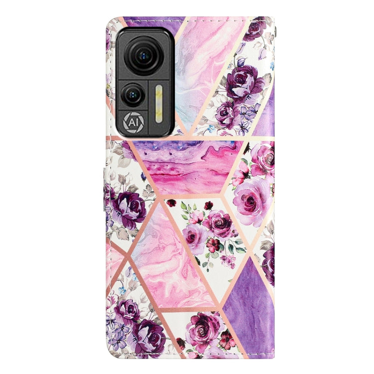 For Ulefone Note 14 Colored Drawing Leather Phone Case(Purple Marble) - Ulefone Cases by buy2fix | Online Shopping UK | buy2fix