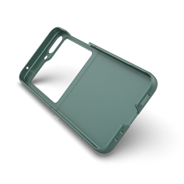 For Samsung Galaxy Z Flip5 5G Magic Shield Fold PC Shockproof Phone Case(Dark Green) - Galaxy Z Flip5 Cases by buy2fix | Online Shopping UK | buy2fix