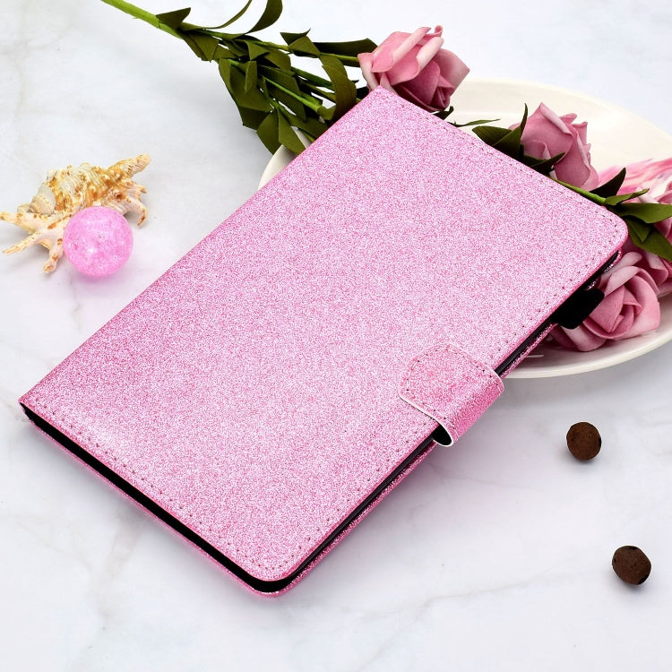 For Lenovo Tab M11/ Xiaoxin Pad 11 2024 Varnish Glitter Powder Smart Leather Tablet Case(Pink) - Lenovo by buy2fix | Online Shopping UK | buy2fix