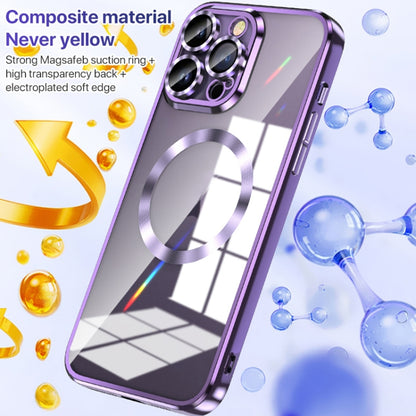 For iPhone 14 MagSafe CD Texture Metal Lens Frame Full Coverage Phone Case(Gold) - iPhone 14 Cases by buy2fix | Online Shopping UK | buy2fix