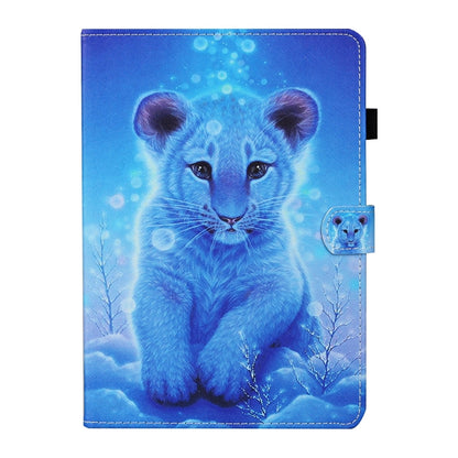 For Lenovo Tab M11/ Xiaoxin Pad 11 2024 Coloured Drawing Stitching Smart Leather Tablet Case(Little Tiger) - Lenovo by buy2fix | Online Shopping UK | buy2fix
