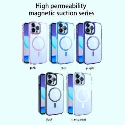 For iPhone 14 Pro Max 2.5mm MagSafe Acrylic Hybrid TPU Phone Case(Deep Purple) - iPhone 14 Pro Max Cases by buy2fix | Online Shopping UK | buy2fix