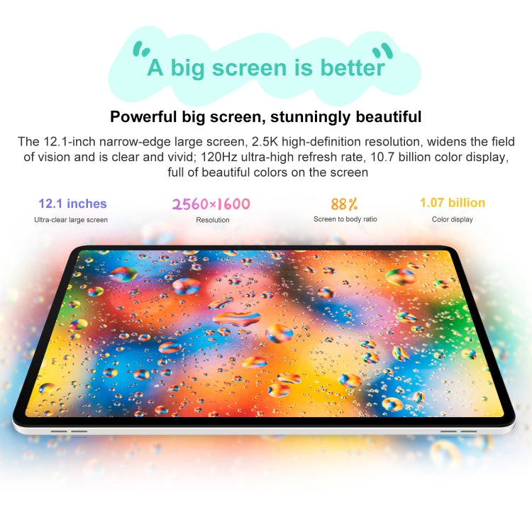 Honor Tablet 9 12.1 inch WiFi, Soft Light 8GB+256GB, MagicOS 7.2 Snapdragon 6 Gen1 Octa Core 2.2GHz, Not Support Google Play(Grey) - Huawei by Huawei | Online Shopping UK | buy2fix