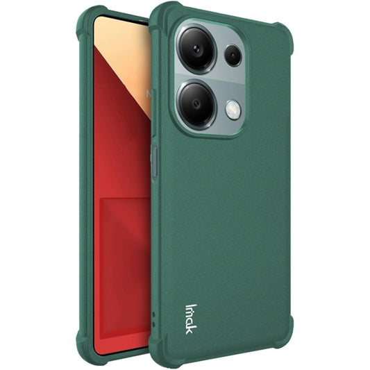 For Xiaomi Poco M6 Pro/Redmi Note13 Pro 4G Global imak Shockproof Airbag TPU Phone Case(Matte Green) - Xiaomi Cases by imak | Online Shopping UK | buy2fix