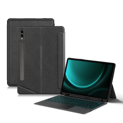 For Samsung Galaxy Tab S9+ / S9 FE+ YJ-S9+ Split Bluetooth Keyboard Leather Tablet Case - Samsung Keyboard by buy2fix | Online Shopping UK | buy2fix