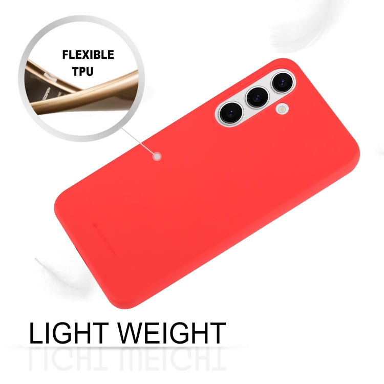 For Samsung Galaxy S24+ 5G GOOSPERY SOFT FEELING Liquid TPU Soft Phone Case(Red) - Galaxy S24+ 5G Cases by GOOSPERY | Online Shopping UK | buy2fix