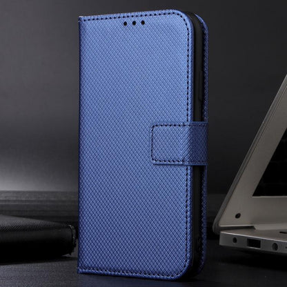 For OnePlus 13 5G Diamond Texture Leather Phone Case(Blue) - OnePlus Cases by buy2fix | Online Shopping UK | buy2fix