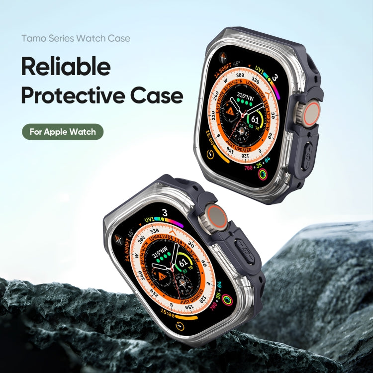 For Apple Watch Ultra 2 49mm / Ultra 49mm DUX DUCIS Tamo Series Hollow PC + TPU Watch Protective Case(Transparent Midnight) - Watch Cases by DUX DUCIS | Online Shopping UK | buy2fix