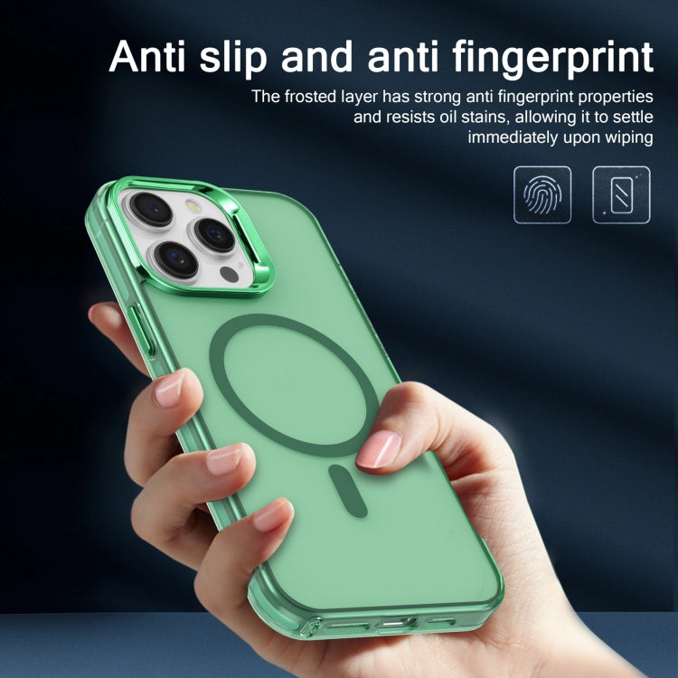 For iPhone 13 Pro Max Electroplated IMD Magsafe PC Hybrid TPU Phone Case(Green) - iPhone 13 Pro Max Cases by buy2fix | Online Shopping UK | buy2fix