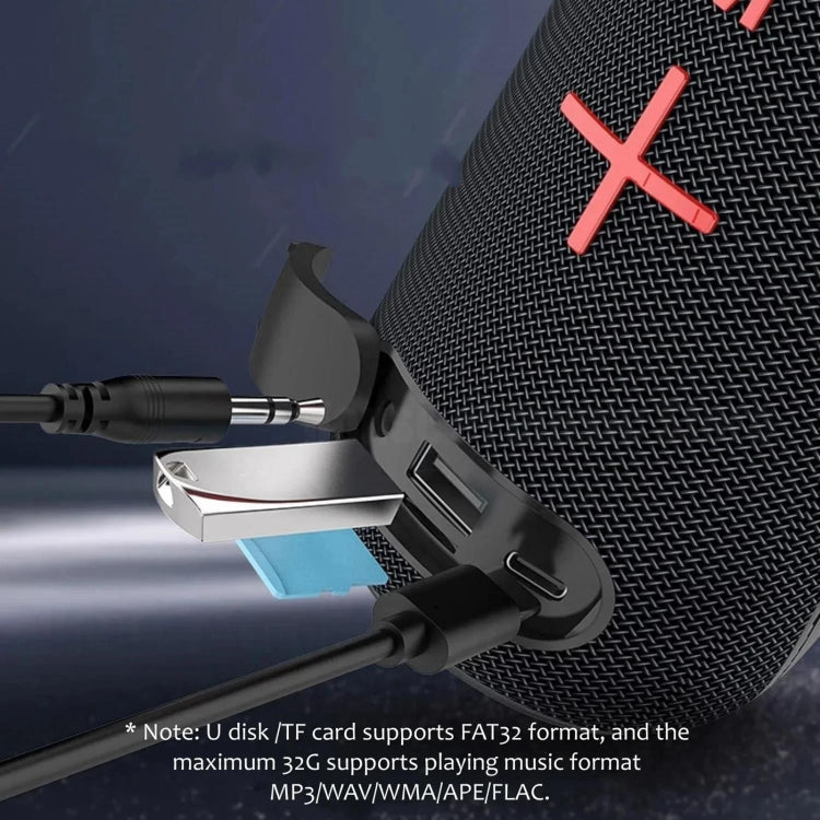 T&G TG-384 Mini Portable Bluetooth Speaker Support TF / U-disk / RGB Light(Red) - Desktop Speaker by T&G | Online Shopping UK | buy2fix