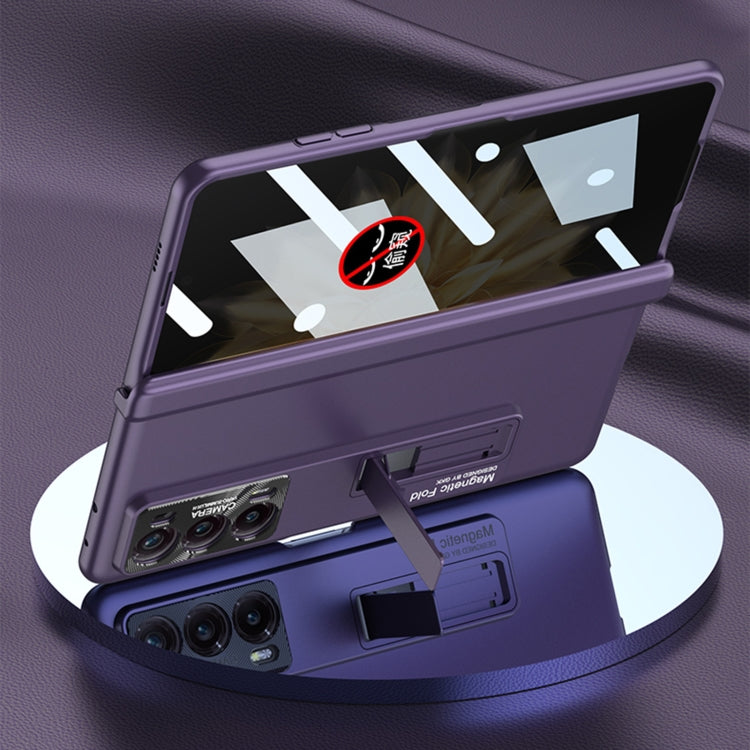 For Honor Magic V2 GKK Integrated Privacy Magnetic Folding Hinge All-inclusive Phone Case(Black) - Honor Cases by GKK | Online Shopping UK | buy2fix