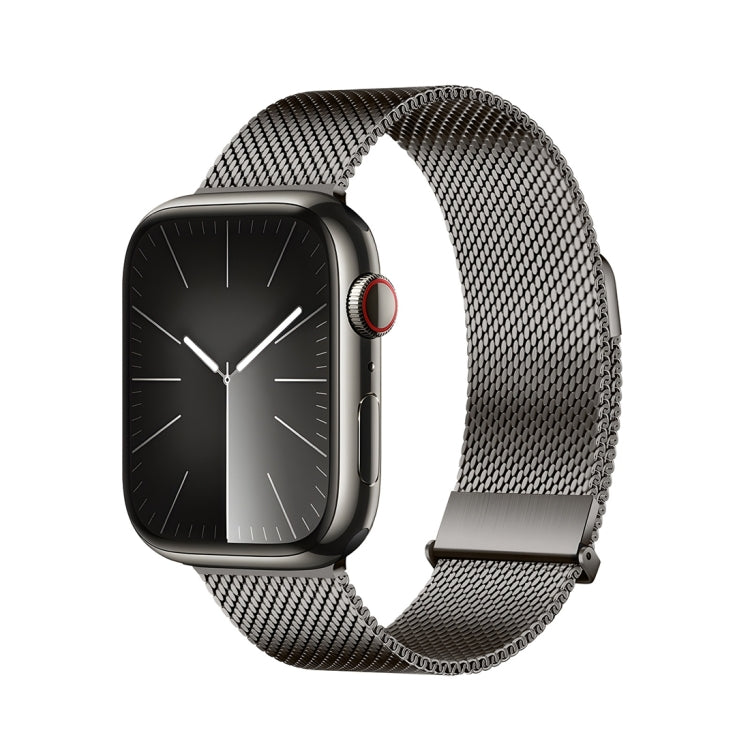 For Apple Watch SE 2022 44mm DUX DUCIS Milanese Pro Series Stainless Steel Watch Band(Graphite) - Watch Bands by DUX DUCIS | Online Shopping UK | buy2fix