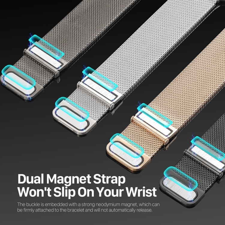 For Apple Watch Series 6 40mm DUX DUCIS Milanese Pro Series Stainless Steel Watch Band(Gold) - Watch Bands by DUX DUCIS | Online Shopping UK | buy2fix