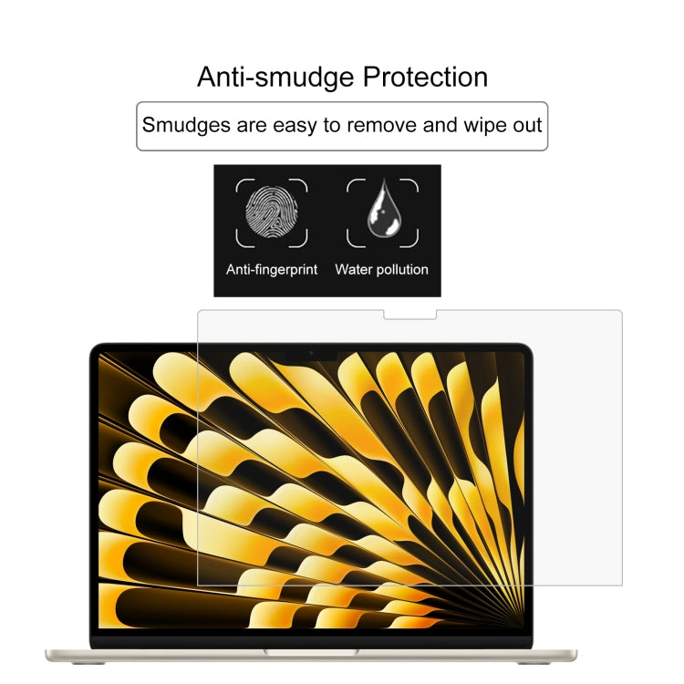 For Macbook Air 15 2024 2pcs 0.26mm 9H Surface Hardness Explosion-proof Tempered Glass Film - Screen Protectors by buy2fix | Online Shopping UK | buy2fix