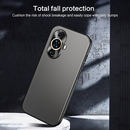 For Huawei nova 11 Pro R-JUST RJ-61 Electroplating Frosted TPU + PC Phone Case with Holder(Grey) - Huawei Cases by R-JUST | Online Shopping UK | buy2fix