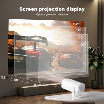 GXMO P30 Android 11 OS HD Portable WiFi Projector, Plug Type:UK Plug(White) - Mini Projector by GXMO | Online Shopping UK | buy2fix