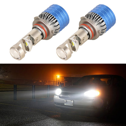 9005 Pair 55W 6000lm 6000K Car LED Mini Lens Headlight Bulb - LED Headlamps by buy2fix | Online Shopping UK | buy2fix