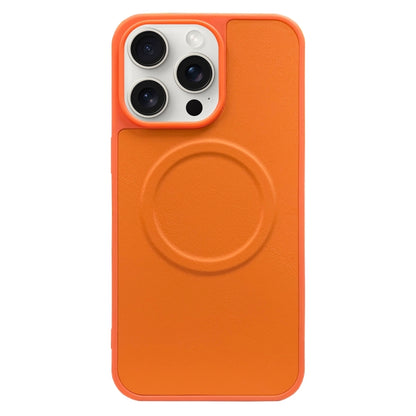 For iPhone 15 Pro 2 in 1 MagSafe Magnetic Silicone Leather Phone Case(Orange) - iPhone 15 Pro Cases by buy2fix | Online Shopping UK | buy2fix