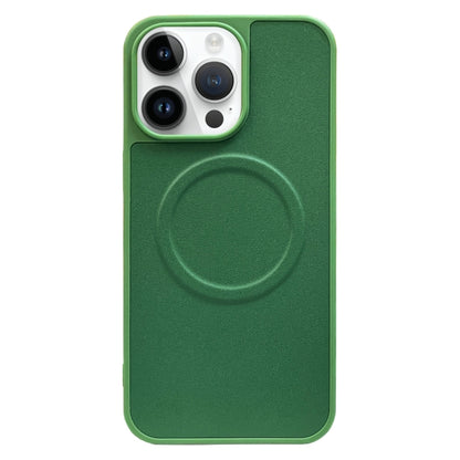 For iPhone 13 Pro Max 2 in 1 MagSafe Magnetic Silicone Leather Phone Case(Green) - iPhone 13 Pro Max Cases by buy2fix | Online Shopping UK | buy2fix