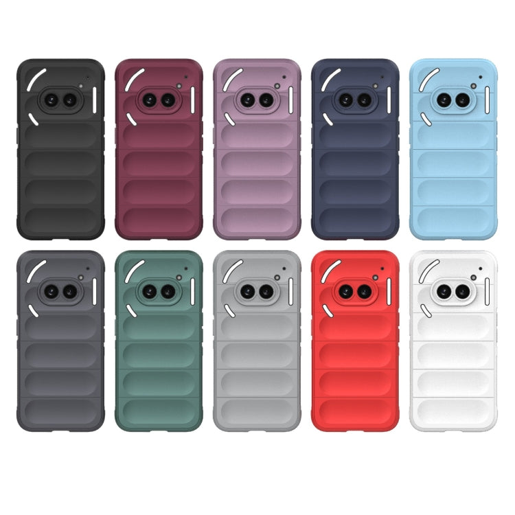 For Nothing Phone 2a Magic Shield TPU + Flannel Phone Case(Purple) - More Brand by buy2fix | Online Shopping UK | buy2fix