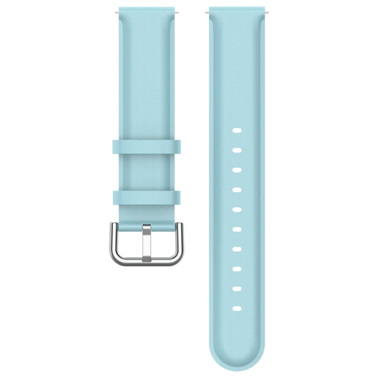 For CMF Watch Pro D395 22mm Round Tail Genuine Leather Watch Band(Light Blue) - Watch Bands by buy2fix | Online Shopping UK | buy2fix