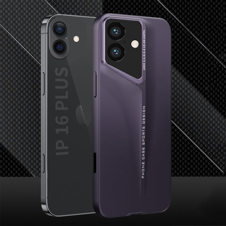 For iPhone 16 GKK Blade Ultra-thin Full Coverage Phone Case(Purple) - iPhone 16 Cases by GKK | Online Shopping UK | buy2fix