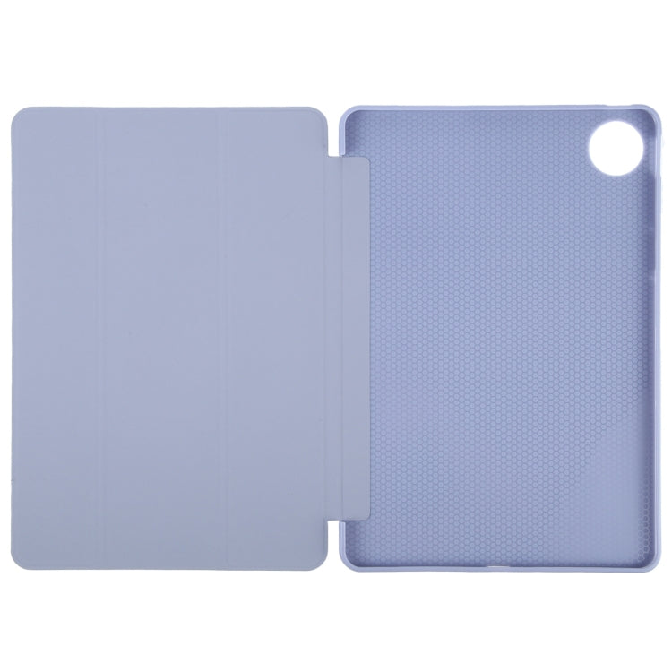 For Huawei MatePad Pro 11 2022/2024 Tri-fold Silicone Leather Tablet Case(Lavender) - Huawei by buy2fix | Online Shopping UK | buy2fix