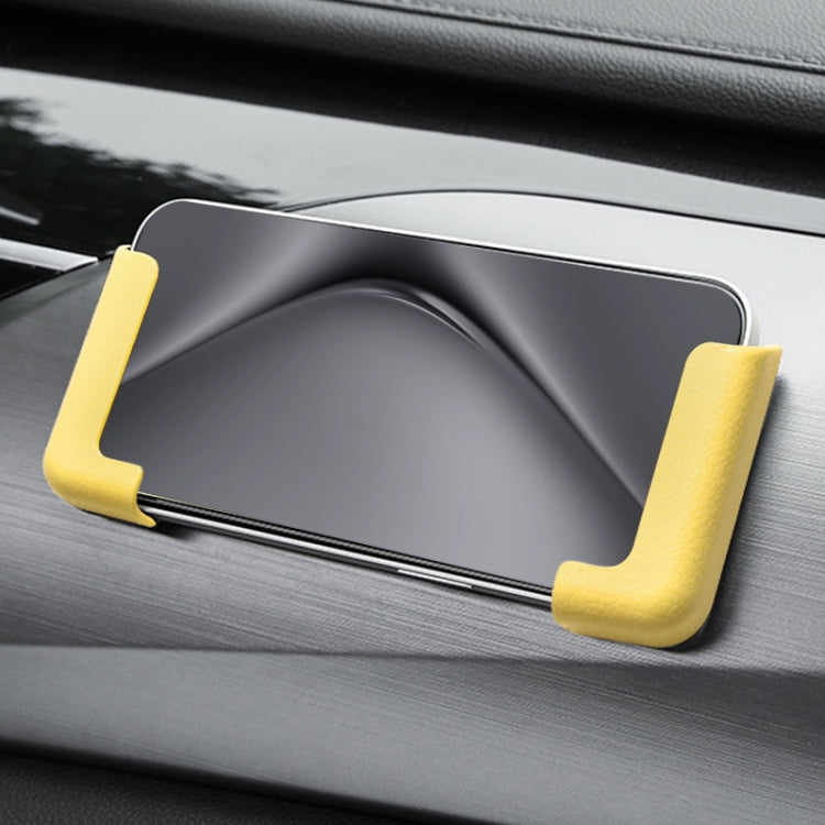 Multifunctional Pasting Car Mobile Phone Holder(Yellow) - Car Holders by buy2fix | Online Shopping UK | buy2fix