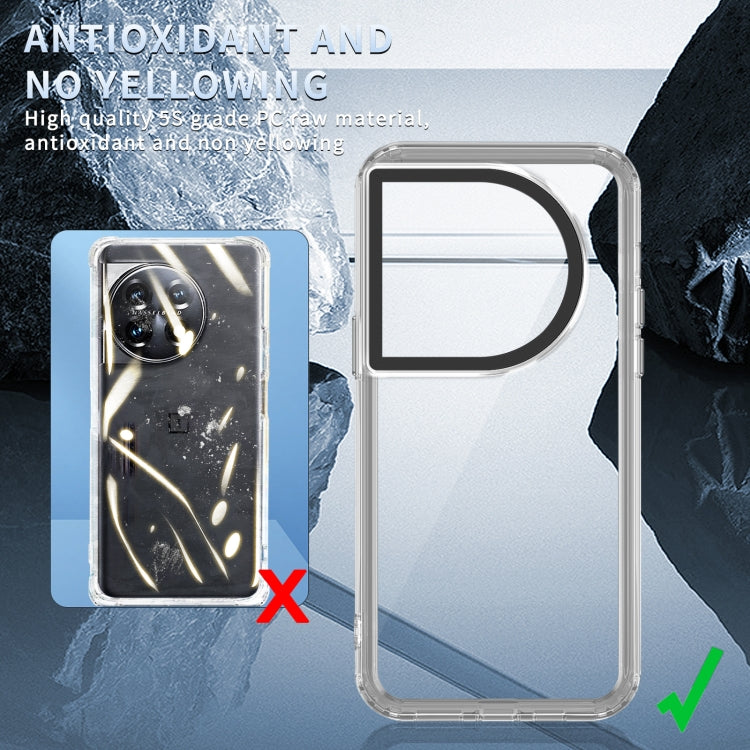 For OnePlus 11/11R/Ace 2 Transparent Acrylic + TPU Shockproof Phone Case(Transparent) - OnePlus Cases by buy2fix | Online Shopping UK | buy2fix