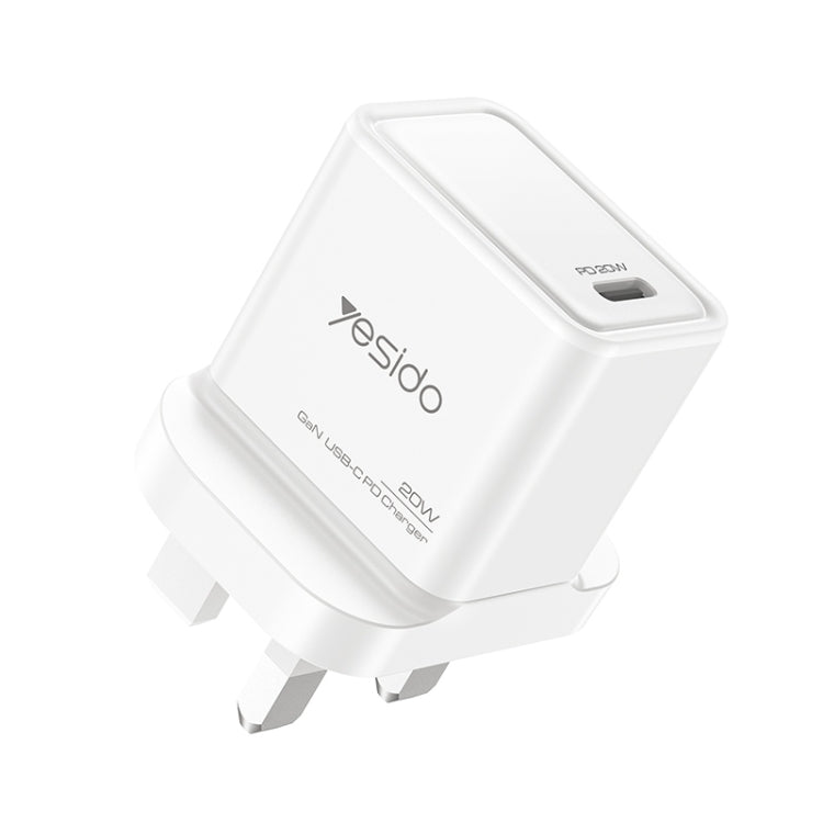 Yesido YC79 PD20W Dual Port Type-C GaN Charger, UK Plug - USB Charger by Yesido | Online Shopping UK | buy2fix