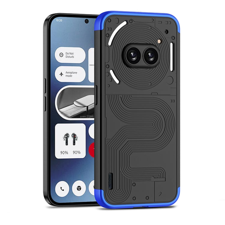 For Nothing Phone 2a GKK Three Stage Splicing Full Coverage PC Phone Case(Black Blue) - More Brand by GKK | Online Shopping UK | buy2fix